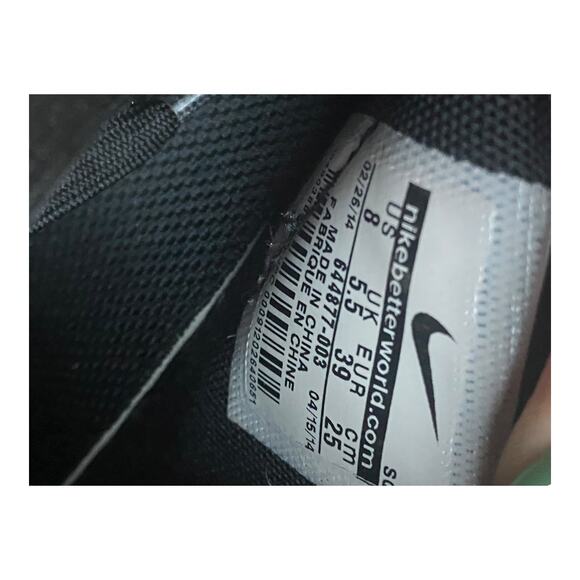 Nike Dunk Sky High Black Hidden Wedge Sneaker Womens 8 Wool Tweed 64487-003 - Picture 8 of 12